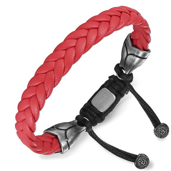 Other - Adjustable Braided Leather Bracelet Minimal Classic Mens Jewelry Wristband